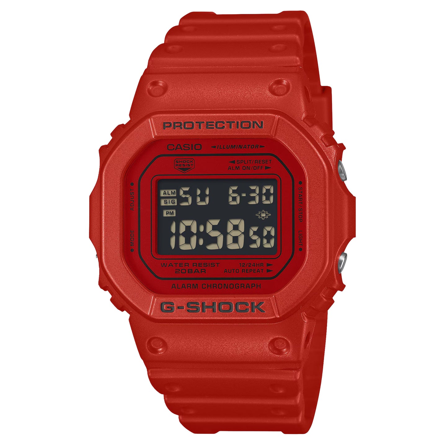 Casio G-SHOCK Digital 5600 Series - Red Red