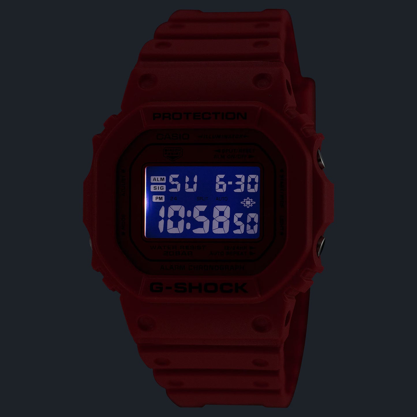 Casio G-SHOCK Digital 5600 Series - Red