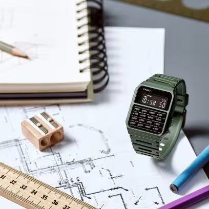 Casio Data Bank - Green Olive