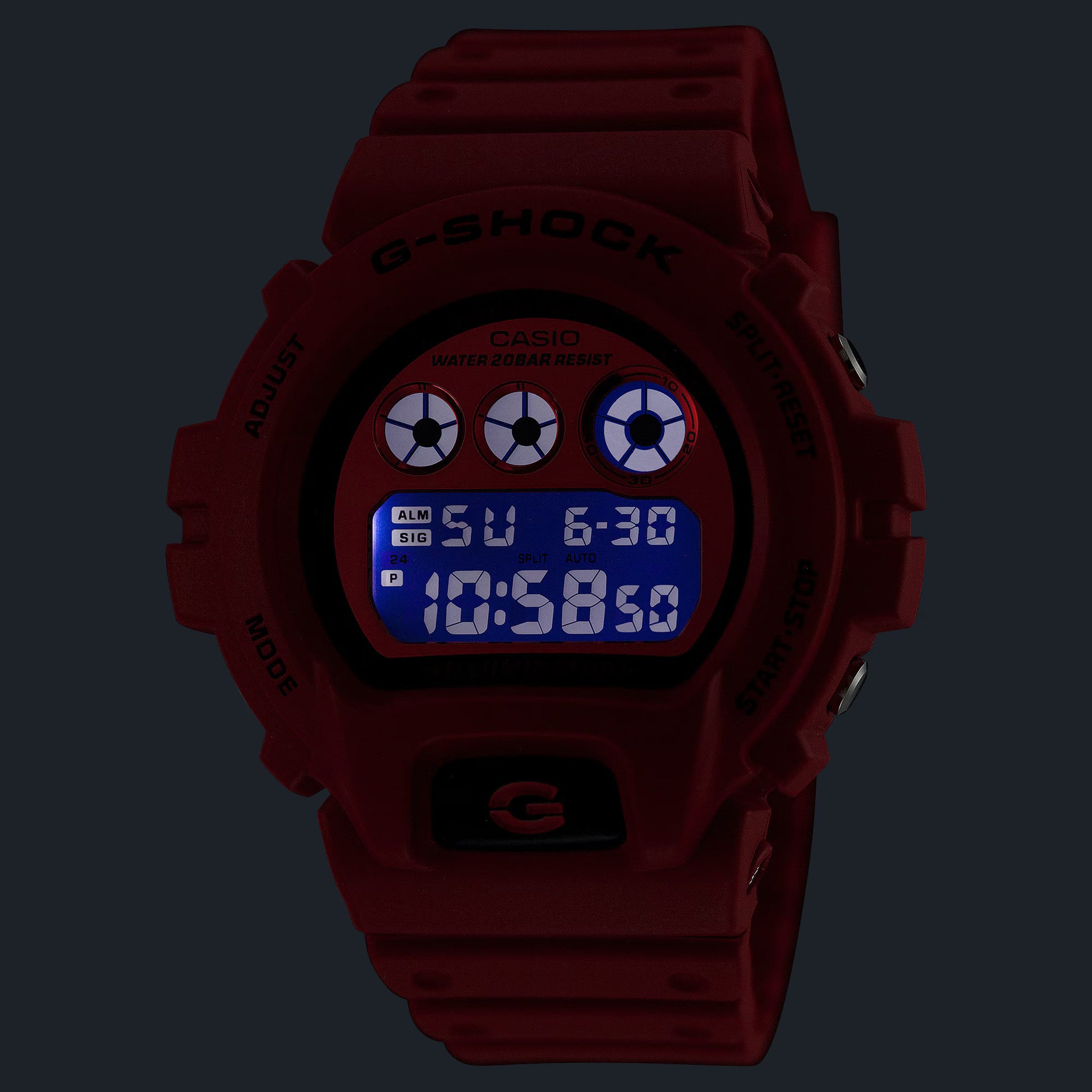 Casio G-SHOCK Digital 6900 Series - Red