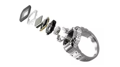 Casio Ring Watch - Silver