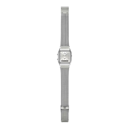Casio Vintage Analog-Digital AQ230EM-7A Mesh Band