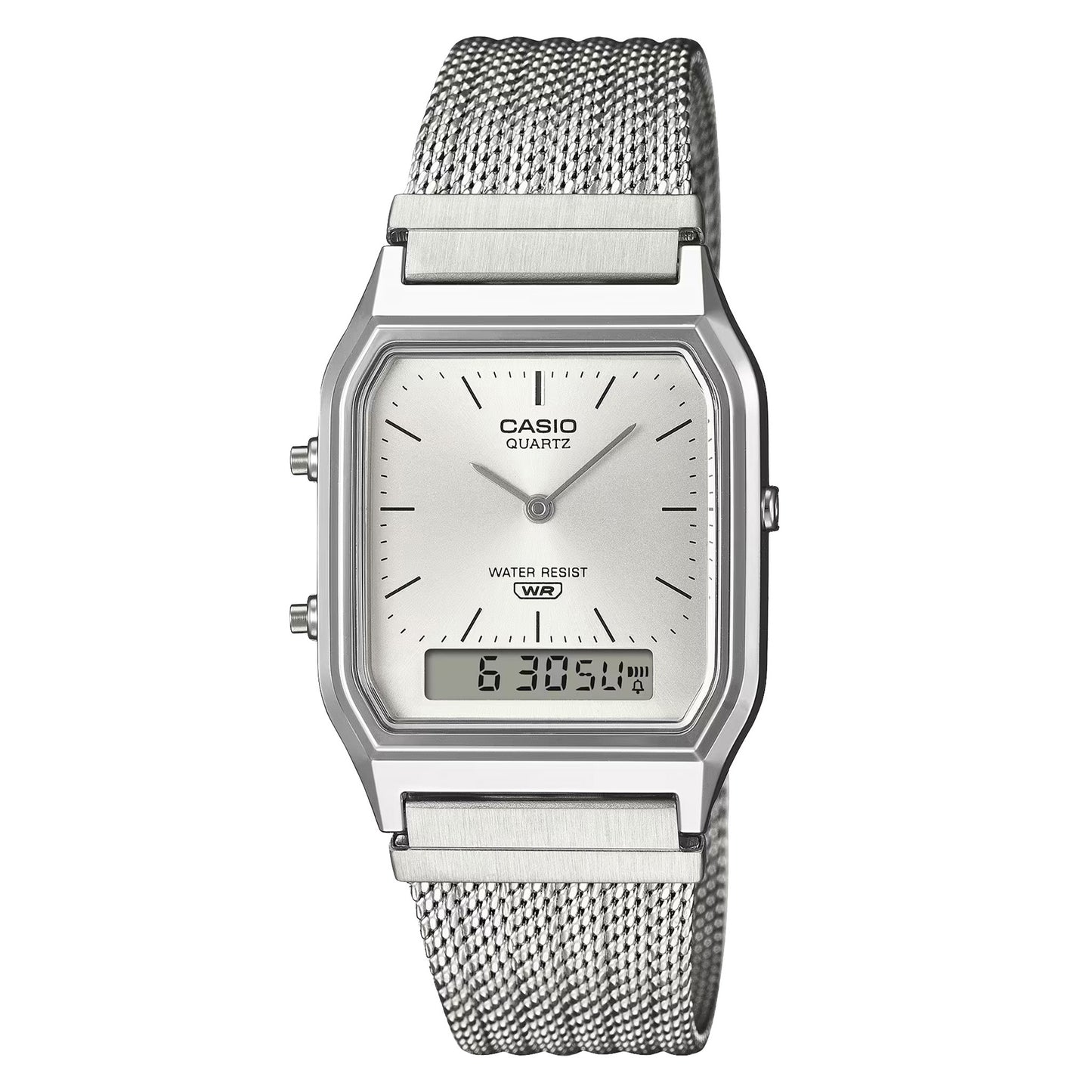 Casio Vintage Analog-Digital AQ230EM-7A Mesh Band