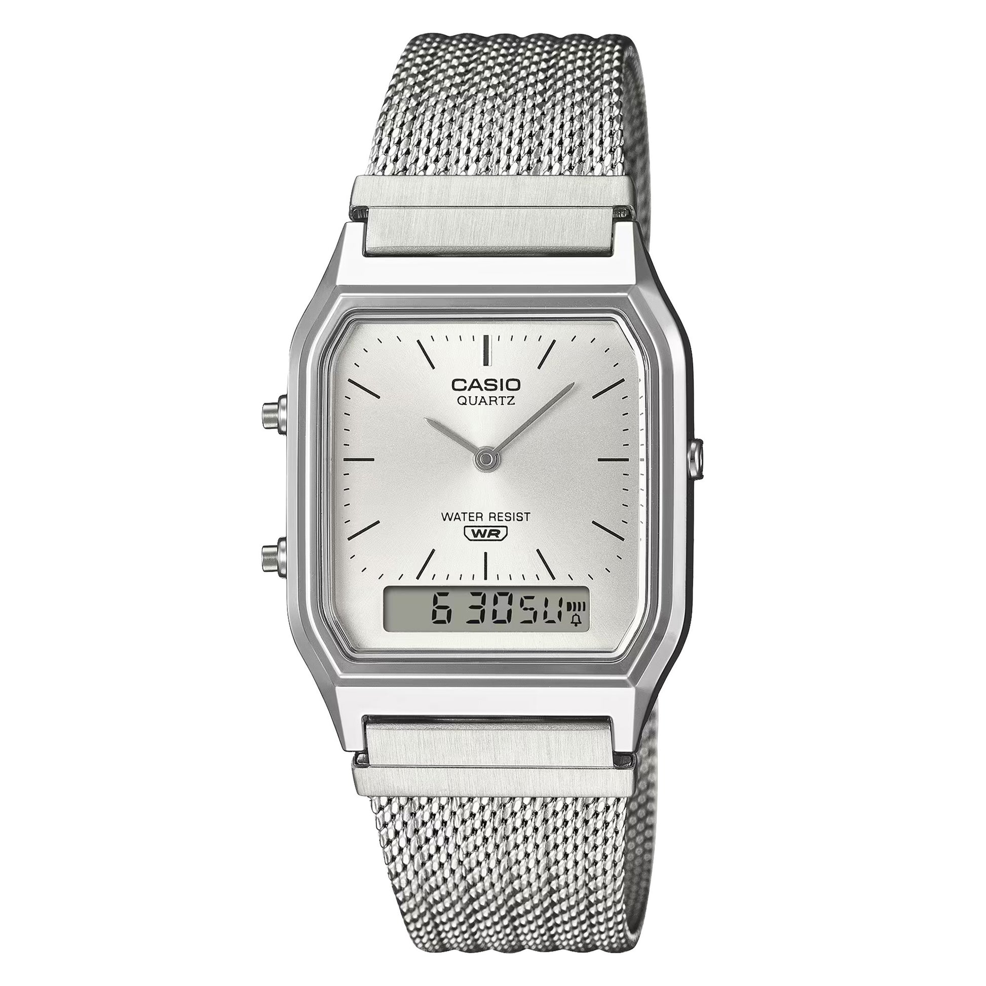 Casio Vintage Analog-Digital AQ230EM-7A Mesh Band