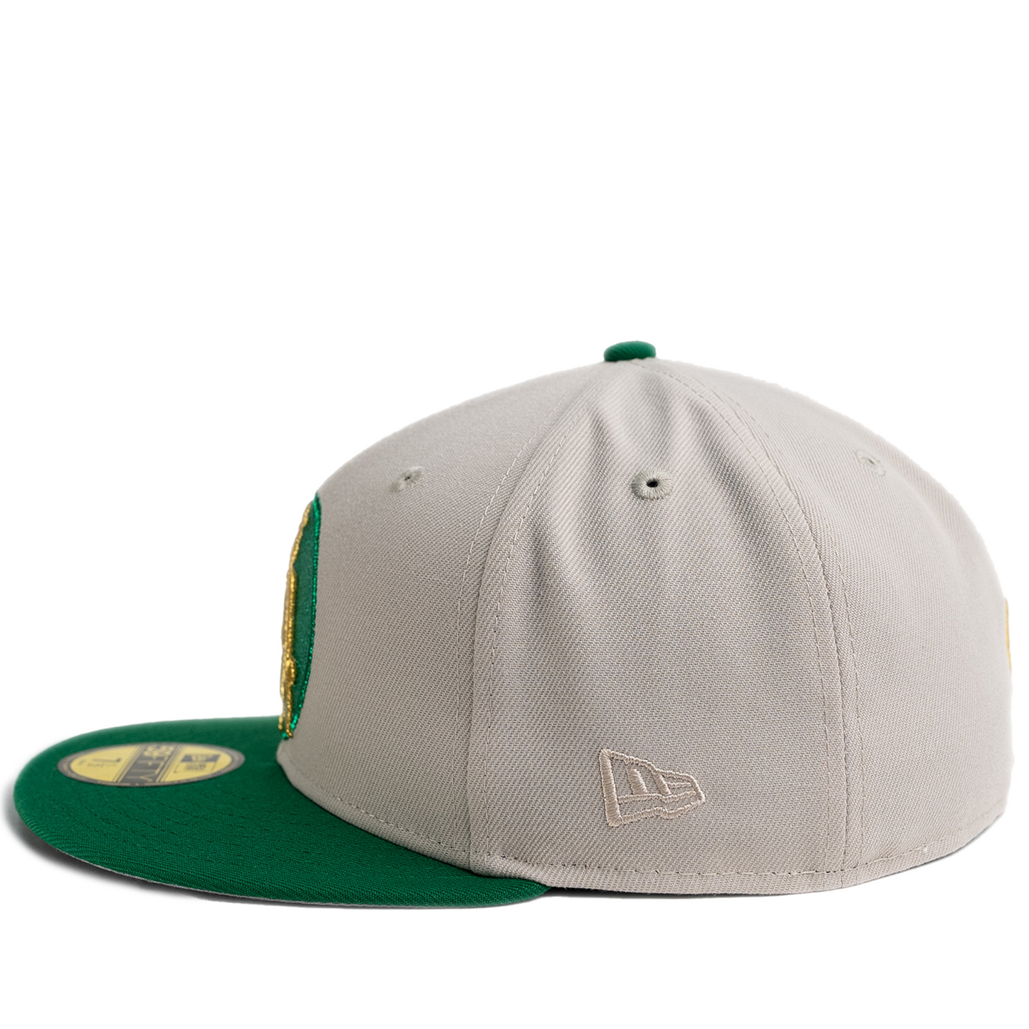 New Era Boston Celtics 59Fifty Fitted Hat - Stone/ Green