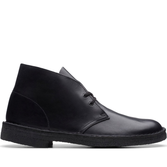 Men's Clarks Desert Boot - Black Leather