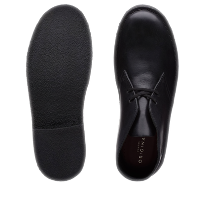 Men's Clarks Desert Boot - Black Leather