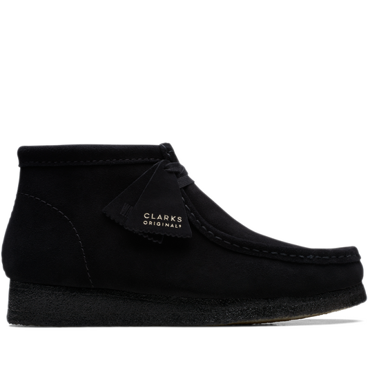 Men's Clarks Wallabee Boot - Black suede