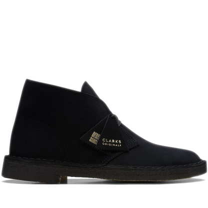 Men's Clarks Desert Boot - Black Suede
