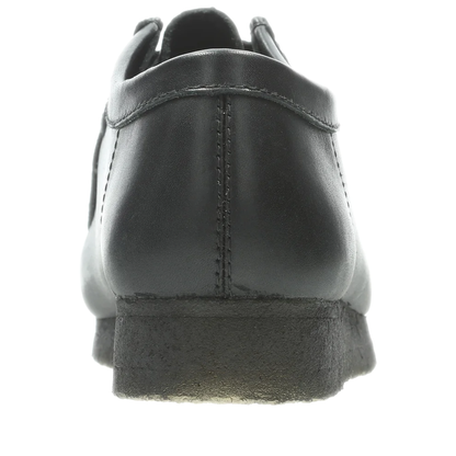 Men's Clarks Wallabee Low - Black Leather