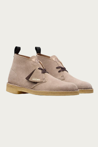 Men's Clarks Desert Boots - Wolf Suede - 75th Anniversary