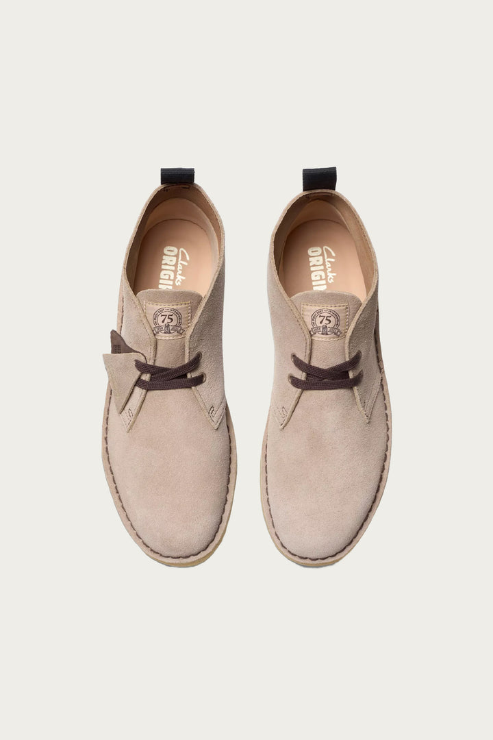 Men's Clarks Desert Boots - Wolf Suede - 75th Anniversary