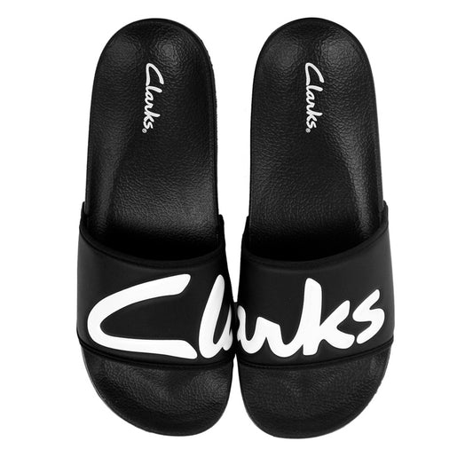 Men's Clarks Toblin Slide - Black/White