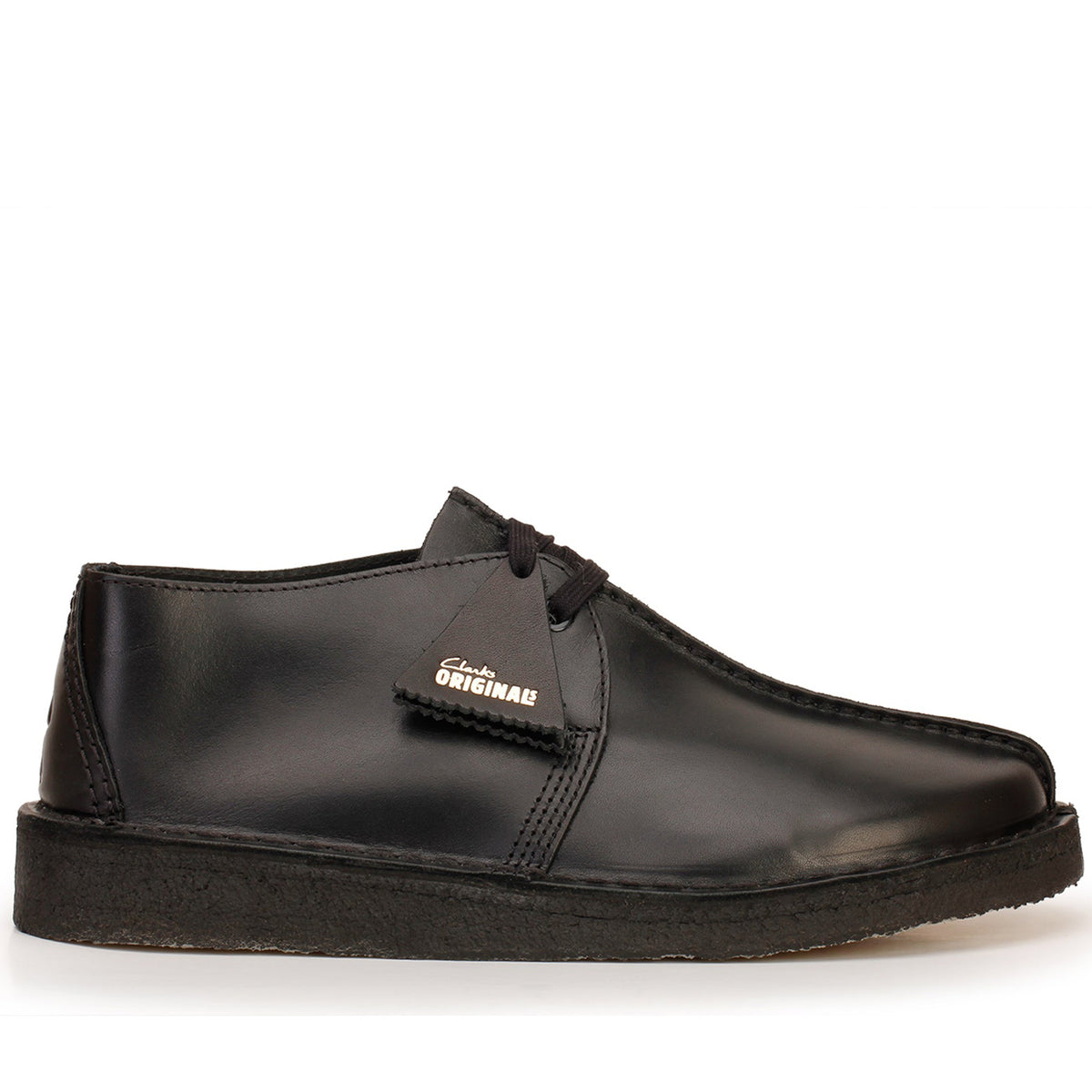 Clarks Original Desert Trek Mens 12 Black Leather Center Seam Chukka Boots 21621 Clarks Originals Leather Adventure Trek Desert Chukka Boots  main image 2