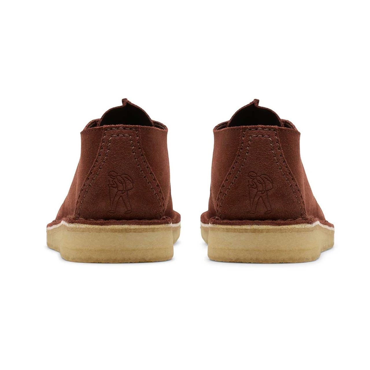 Men's Clarks Desert Trek - Dark Rust Brown Suede