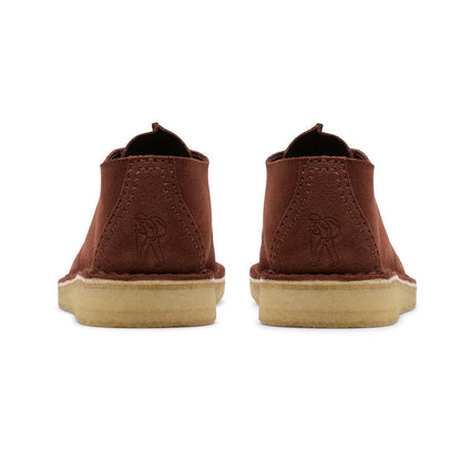Men's Clarks Desert Trek - Dark Rust Brown Suede