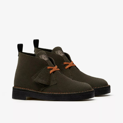 Men's Clarks Desert Boot - Loden Green Suede