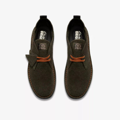 Men's Clarks Desert Boot - Loden Green Suede