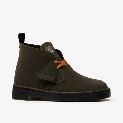 Men's Clarks Desert Boot - Loden Green Suede