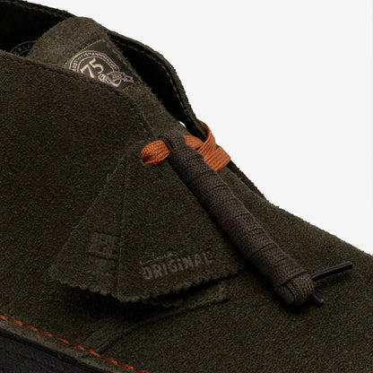 Men's Clarks Desert Boot - Loden Green Suede