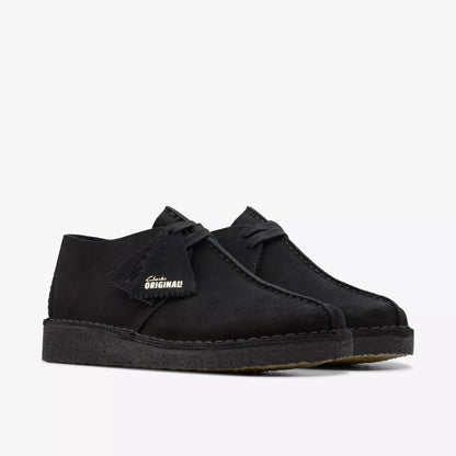Men's Clarks Desert Trek - Black Suede