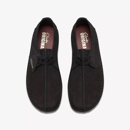 Men's Clarks Desert Trek - Black Suede