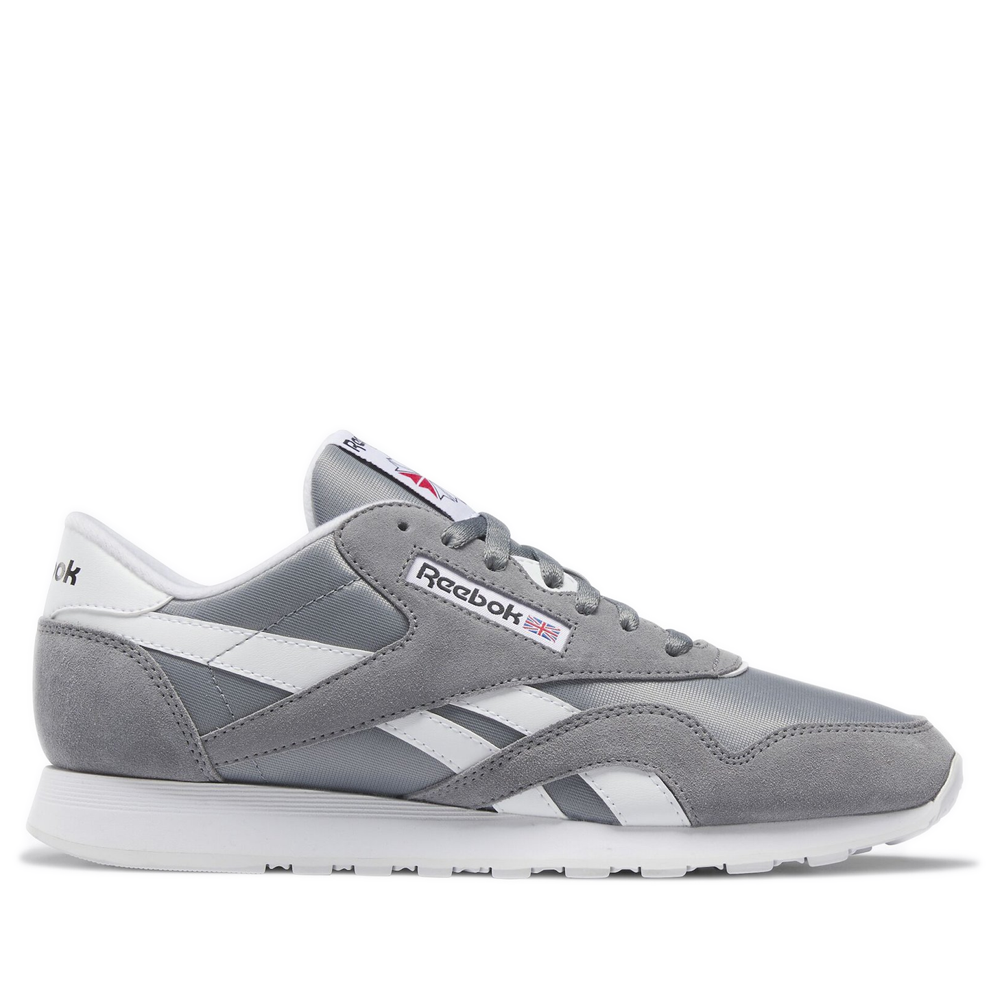 Men's Reebok Classic Nylon Shoes - Pure Grey 5 /Footwear White