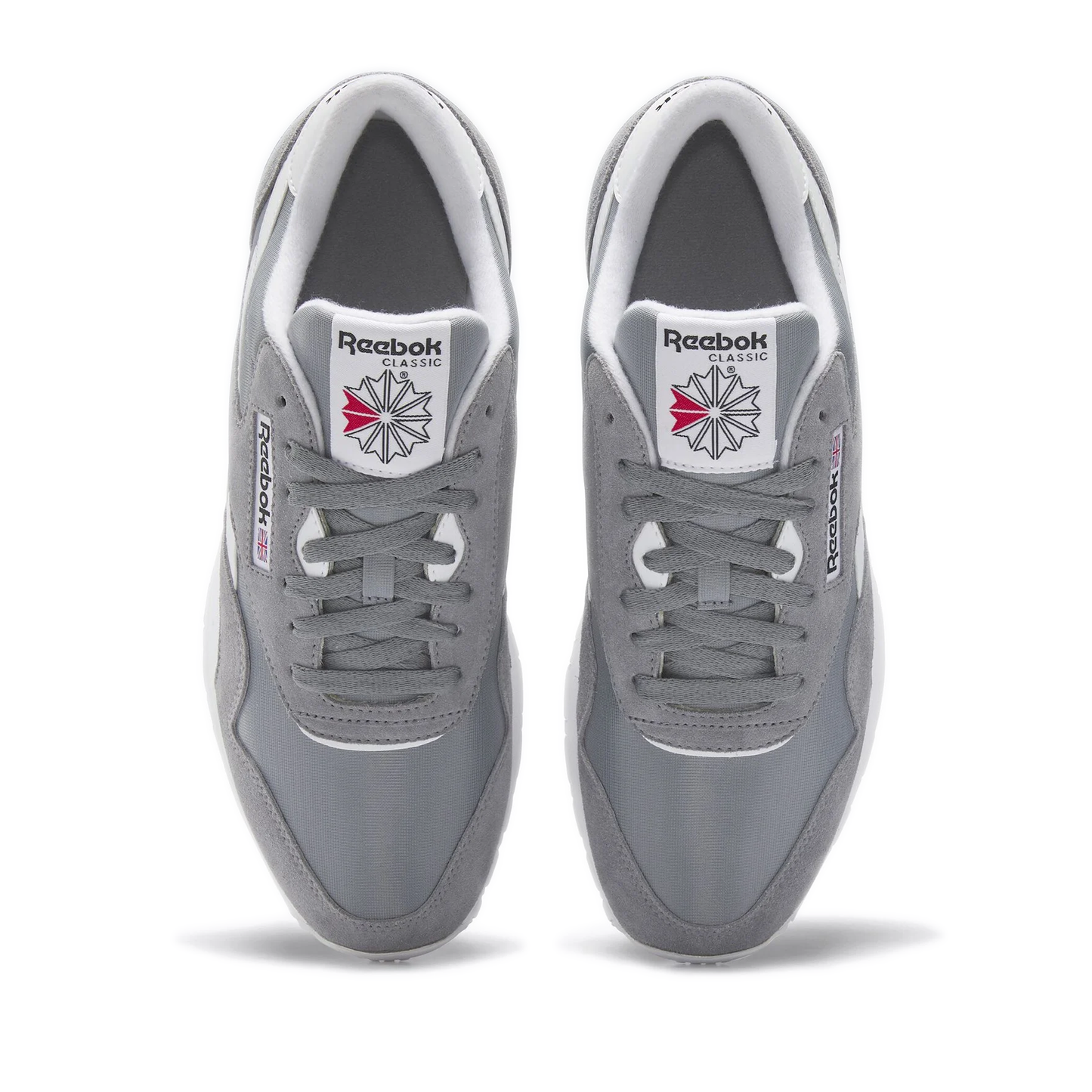 Men's Reebok Classic Nylon Shoes - Pure Grey 5 /Footwear White