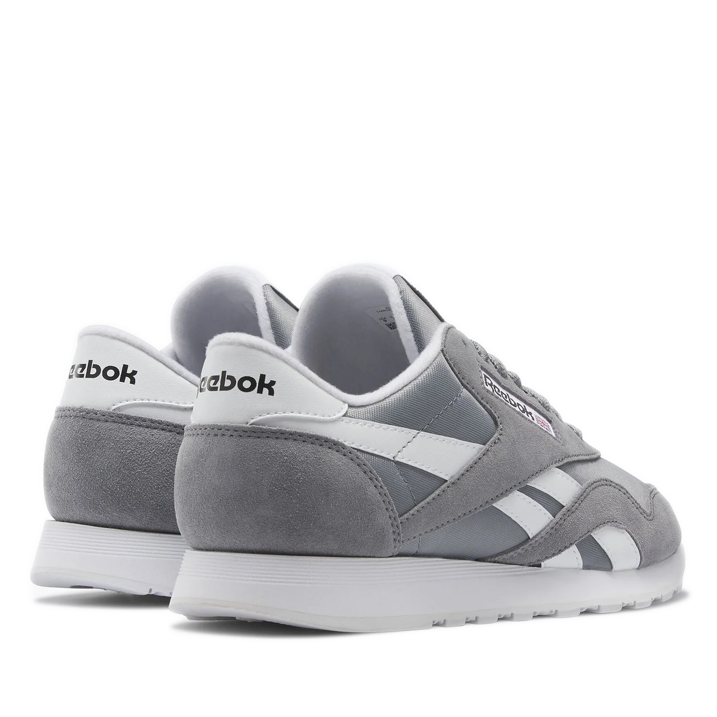 Men's Reebok Classic Nylon Shoes - Pure Grey 5 /Footwear White