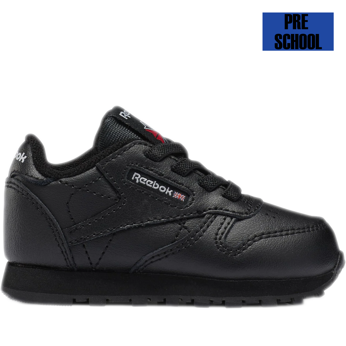 Pre School Reebok Classic Leather Shoes - Black