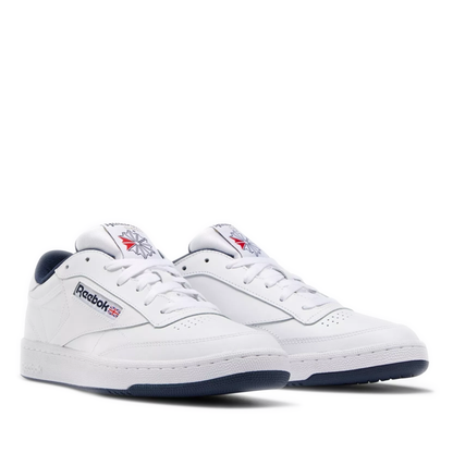 Men's Reebok Club C 85 Shoes - INT-WHITE/NAVY