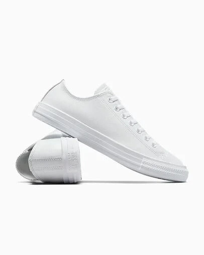 Converse Chuck Taylor All Star Leather GS - White Monochrome