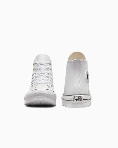 Converse Chuck Taylor All Star EVA Lift Leather Platform High Top GS- White