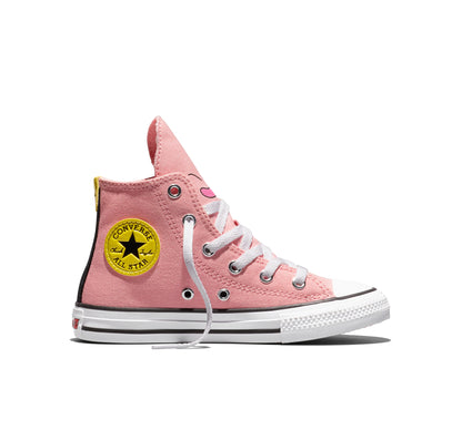 Converse Chuck Taylor All Star Hi x Dragon Ball Z "Majin Buu" PreSchool - Quartz Pink/Black/Cyber Yellow