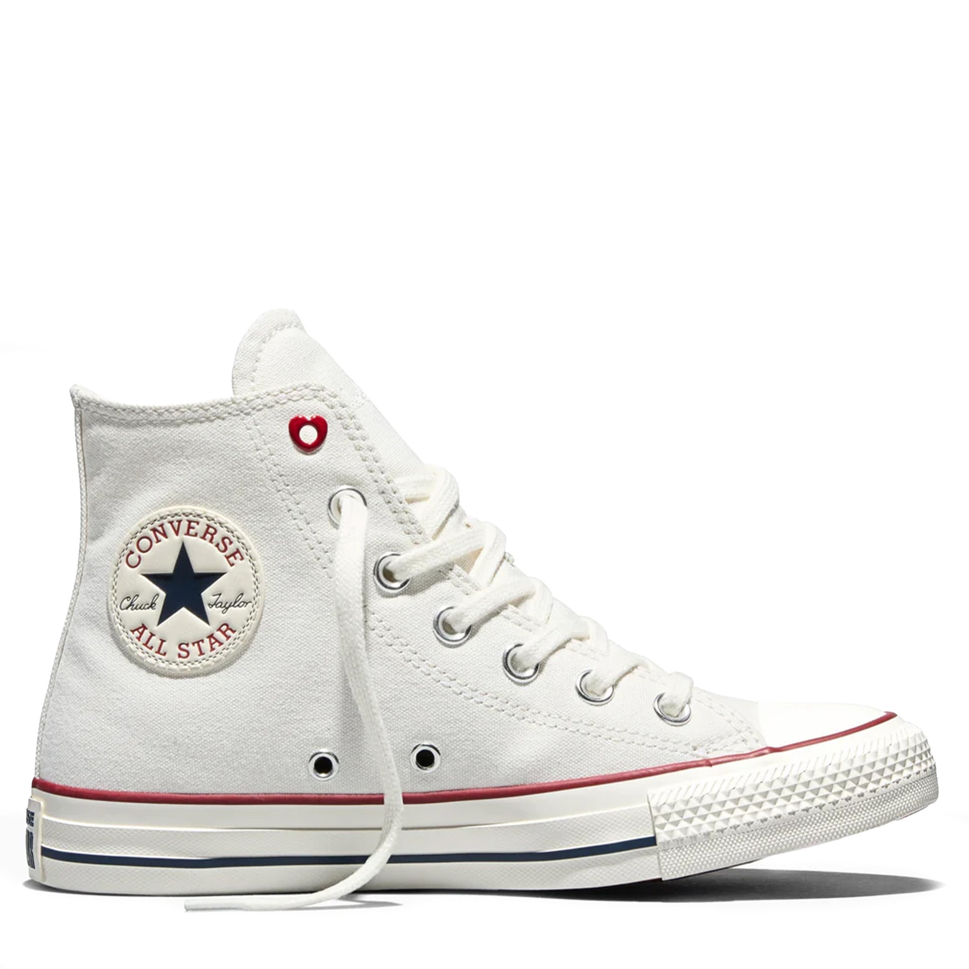 Women's Converse Chuck Taylor All Star Hearts Vintage White Egret Days Ahead