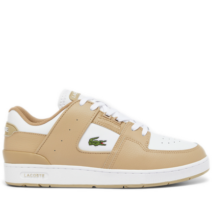 Men's Lacoste Court Cage - Light Brown/White Light Brown White