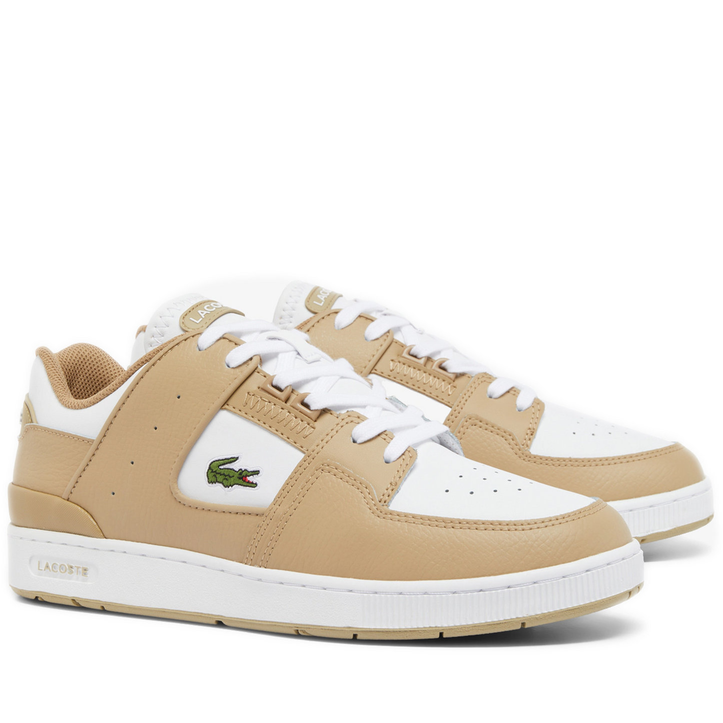 Men's Lacoste Court Cage - Light Brown/White