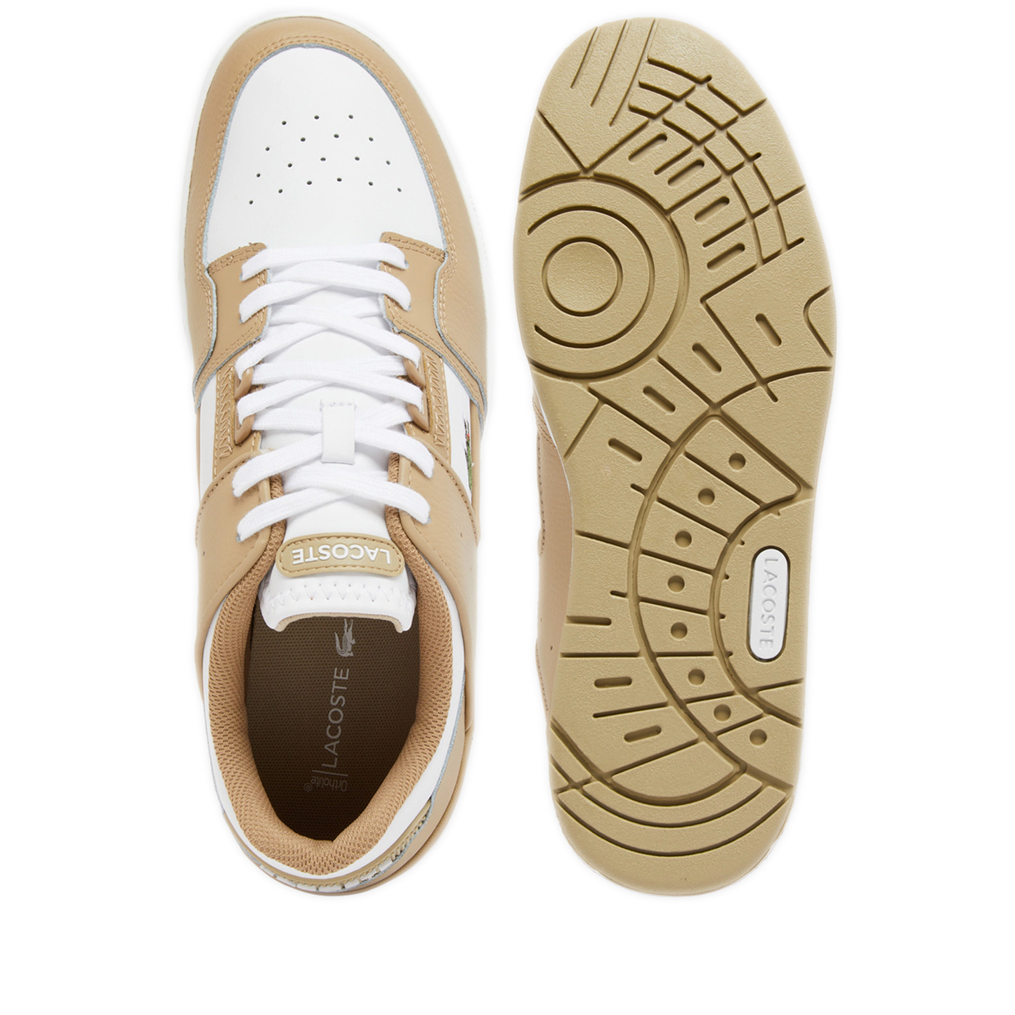 Men's Lacoste Court Cage - Light Brown/White