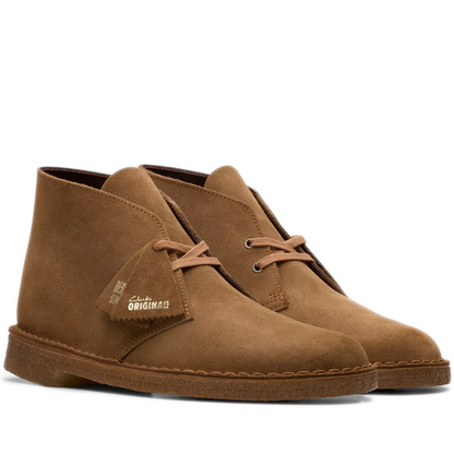 Men's Clarks Desert Boot - Cola Suede