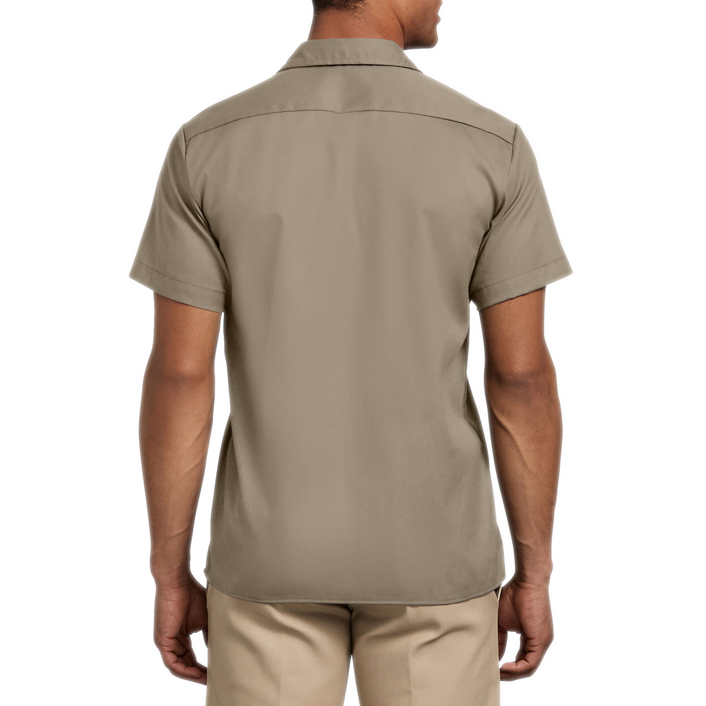 Men's Dickies Men's Slim Fit FLEX Twill Work Shirt - Desert Sand