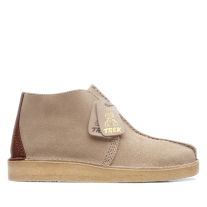Men's Clarks Desert Trek Hi 50 - Sand Suede Sand Suede