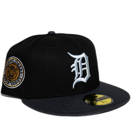 New Era Detroit Tigers 59Fifty Fitted Hat - Graphite Black/ Dolphin