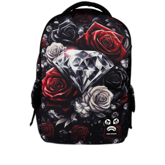 Streetz Iz Watchin Diamond Roses Backpack - Black