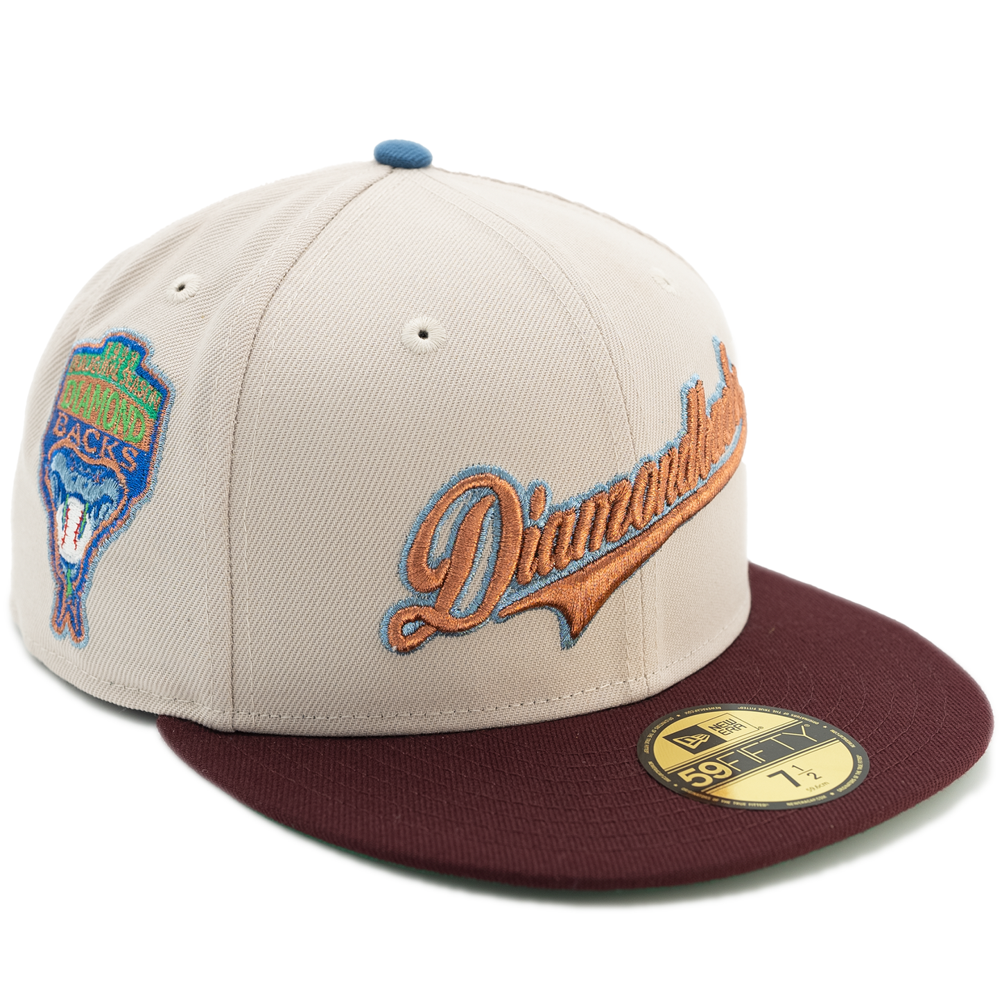 New Era Arizona Diamondbacks 59Fifty Fitted Hat - Stone/ Maroon