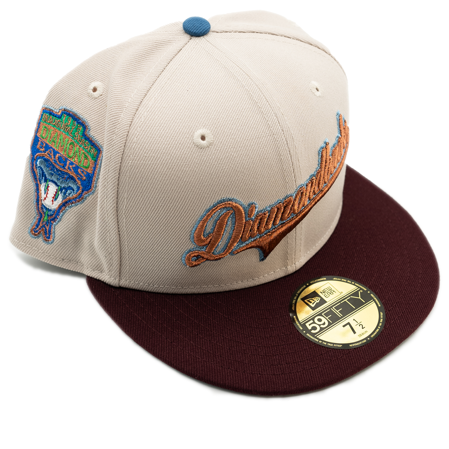 New Era Arizona Diamondbacks 59Fifty Fitted Hat - Stone/ Maroon