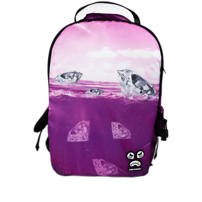 Streetz Iz Watchin Diamond Ocean Backpack - Pink