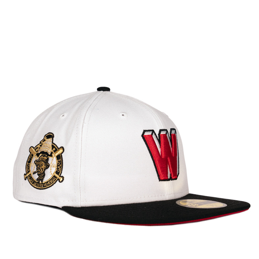 New Era Washington Senators - 59FIFTY Custom Fitted Hat - White / Black