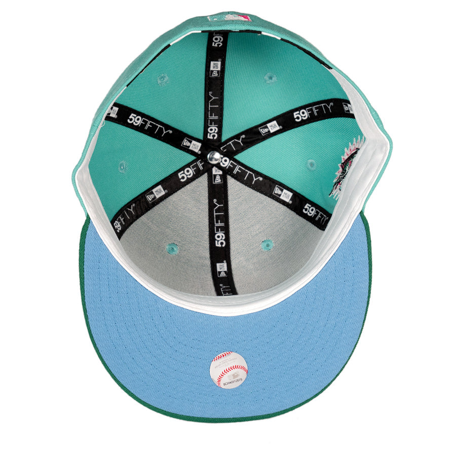 New Era Florida Marlins 1993 Inaugural Patch - 59FIFTY Custom Fitted Hat - Sky Blue / Green