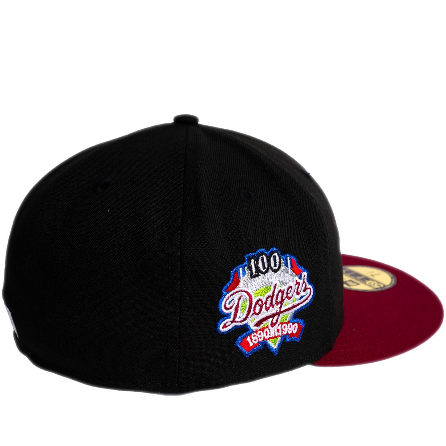 New Era Los Angeles Dodgers 59Fifty Fitted Hat - Black/ Red