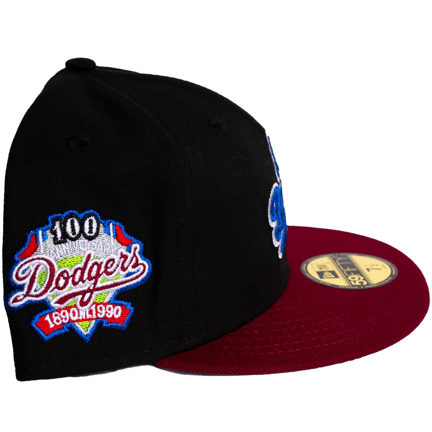 New Era Los Angeles Dodgers 59Fifty Fitted Hat - Black/ Red